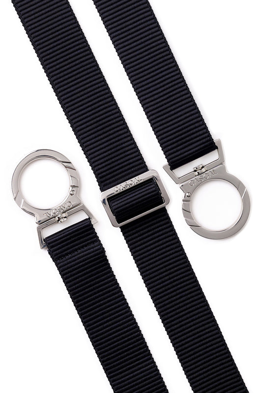 Black Silver Uby Strap
